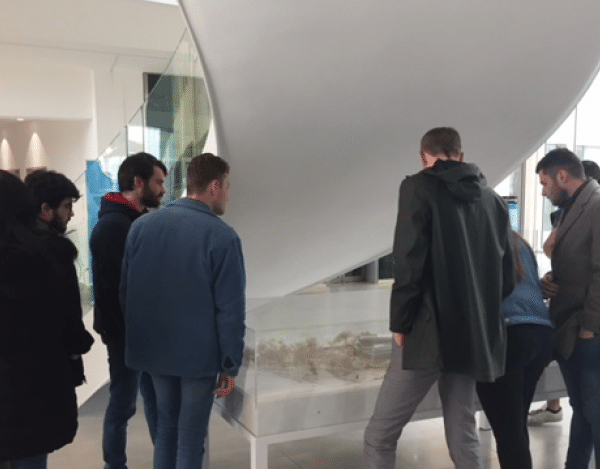 Visite d’un bâtiment unique au sein du quartier Atlantech pour nos apprentis ingénieurs en BTP