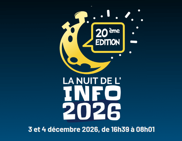 NUIT DE L&rsquo;INFO 2026 : c&rsquo;est sur le campus de La Rochelle !